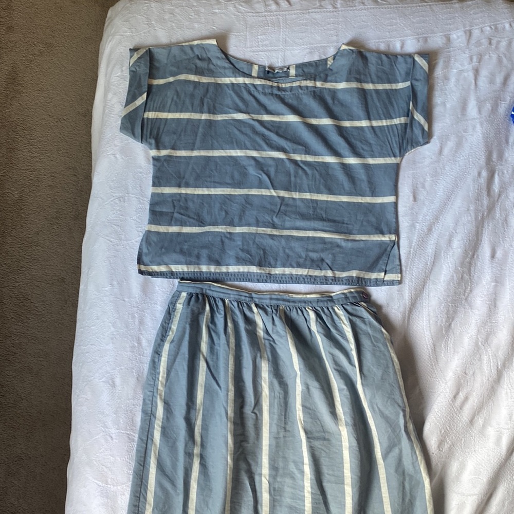80’s Matching vintage skirt and top